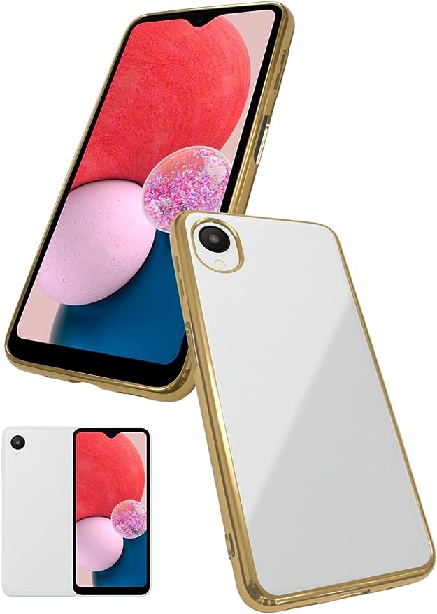 樂天商城 - 即納 Galaxy A23 ケース ゴールド クリア 透明 カメラレンズ保護 メッキ加工 擦り傷防止 黄変防止 ストラップ付き スリム TPU素材 マイクロドット加工 ギャラクシー スマホケース 耐衝撃 軽量 カバー 送料無料
