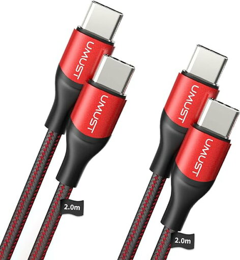 即納 iPhone15 充電ケーブル タイプC USB-C & USB-C ケーブル 全2種 / 2本 レッド 急速充電 データ転送 iPhone / MacBook / iPad /Google Pixel / Galaxy 対応 即納 iPhone15 充電ケーブル タイプC USB-C & USB-C ケーブル 全2種 / 2本 レッド 急速充電 データ転送 iPhone / MacBook / iPad /Google Pixel / Galaxy 対応