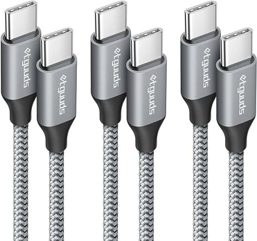 即納 iPhone15 充電ケーブル タイプC USB-C & USB-C ケーブル 2m/1m/1m / 3本 グレー 急速充電 データ転送 iPhone / MacBook / iPad /Google Pixel / Galaxy 対応 即納 iPhone15 充電ケーブル タイプC USB-C & USB-C ケーブル 2m/1m/1m / 3本 グレー 急速充電 データ転送 iPhone / MacBook / iPad /Google Pixel / Galaxy 対応