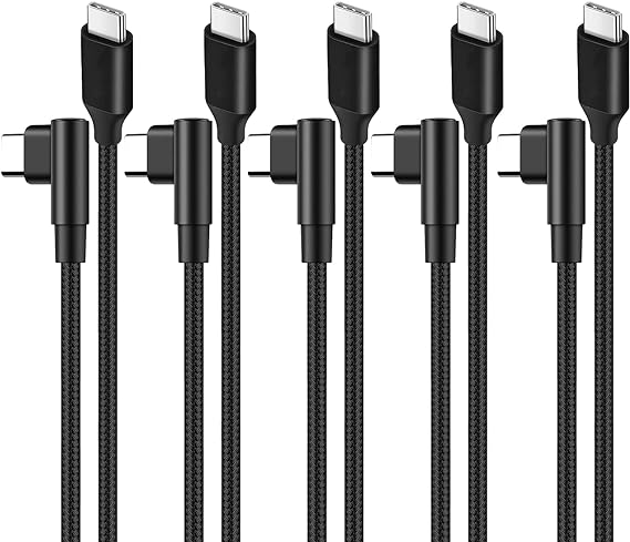 即納 iPhone15 充電ケーブル タイプC USB-C & USB-C ケーブル 1m / 5本 ブラック 急速充電 データ転送 iPhone / MacBook / iPad /Google Pixel / Galaxy 対応