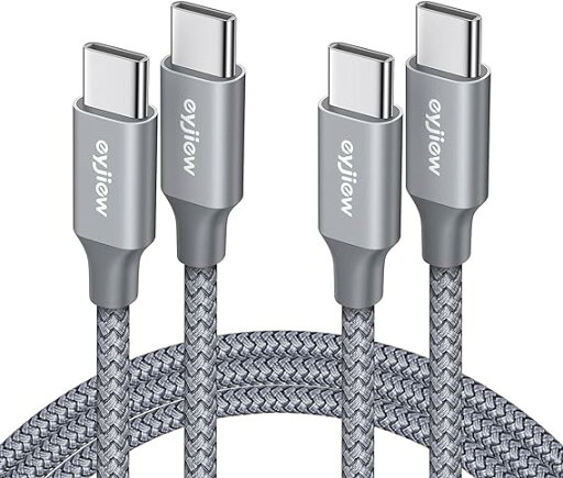 即納 iPhone15 充電ケーブル タイプC USB-C & USB-C ケーブル 全2種 / 2本 グレー 急速充電 データ転送 iPhone / MacBook / iPad /Google Pixel / Galaxy 対応 即納 iPhone15 充電ケーブル タイプC USB-C & USB-C ケーブル 全2種 / 2本 グレー 急速充電 データ転送 iPhone / MacBook / iPad /Google Pixel / Galaxy 対応