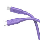 即納 iPhone15 充電ケーブル タイプC USB-C & USB-C ケーブル 1m / 1本 パープル 急速充電 データ転送 iPhone / MacB...