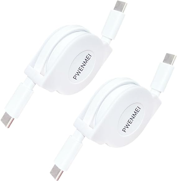 即納 iPhone15 充電ケーブル タイプC USB-C & USB-C ケーブル 1m / 2本 ホワイト 急速充電 データ転送 iPhone / MacBook / iPad /Google Pixel / Galaxy 対応
