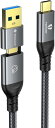 即納 iPhone15 充電ケーブル タイプC USB-C & USB-C ケーブル 全2種 / 1本 ブラック/グレー 急速充電 データ転送 iPhone /...