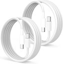 即納 iPhone15 充電ケーブル タイプC USB-C & USB-C ケーブル 全3種 / 2本 ホワイト 急速充電 データ転送 iPhone / Mac...