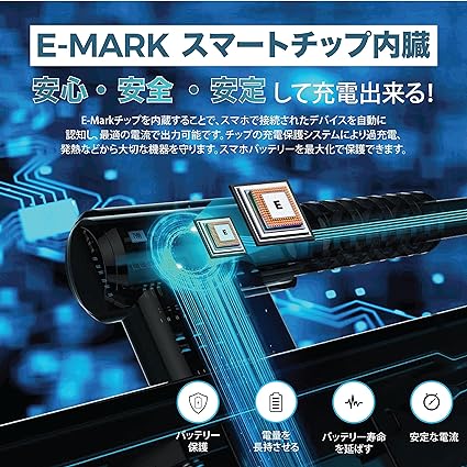 即納 iPhone15 充電ケーブル タイプC USB-C & USB-C ケーブル 90cm / 1本 ブラック 急速充電 データ転送 iPhone / MacBook / iPad /Google Pixel / Galaxy 対応