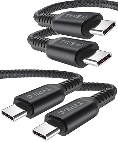 iPhone15 充電ケーブル タイプC USB-C & USB-C ケーブル 全3種 /2本 ブラック 急速充電 データ転送 iPhone / MacBook / iPad /Google Pixel / Galaxy 対応 iPhone15 充電ケーブル タイプC USB-C & USB-C ケーブル 全3種 /2本 ブラック 急速充電 データ転送 iPhone / MacBook / iPad /Google Pixel / Galaxy 対応