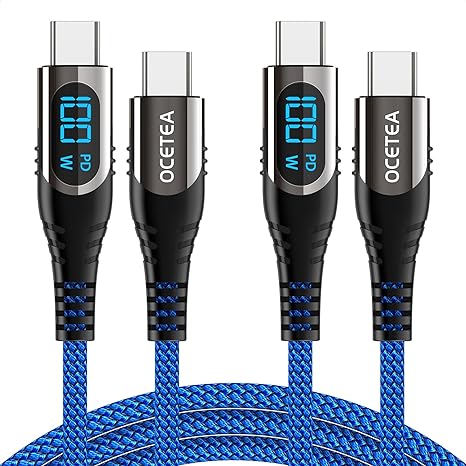 iPhone15 充電ケーブル タイプC USB-C & USB-C ケーブル 全4種 /2本 ブルー 急速充電 データ転送 iPhone / MacBook / iPad /Google Pixel / Galaxy 対応 iPhone15 充電ケーブル タイプC USB-C & USB-C ケーブル 全4種 /2本 ブルー 急速充電 データ転送 iPhone / MacBook / iPad /Google Pixel / Galaxy 対応