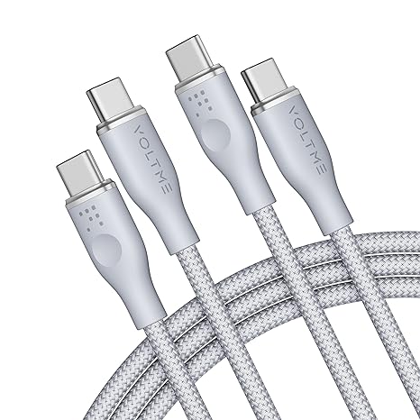 iPhone15 充電ケーブル タイプC USB-C & USB-C ケーブル 全2種 /2本 グレー 急速充電 データ転送 iPhone / MacBook / iPad /Google Pixel / Galaxy 対応