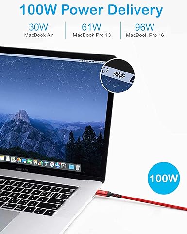iPhone15 充電ケーブル タイプC USB-C & USB-C ケーブル 全2種 /1本 レッド 急速充電 データ転送 iPhone / MacBook / iPad /Google Pixel / Galaxy 対応