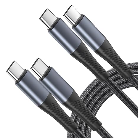 iPhone15 充電ケーブル タイプC USB-C & USB-C ケーブル 全2種 /2本 ブラック 急速充電 データ転送 iPhone / MacBook / iPad /Google Pixel / Galaxy 対応 iPhone15 充電ケーブル タイプC USB-C & USB-C ケーブル 全2種 /2本 ブラック 急速充電 データ転送 iPhone / MacBook / iPad /Google Pixel / Galaxy 対応