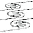iPhone15 充電ケーブル タイプC USB-C & USB-C ケーブル 全3種 /3本 グレー/ブラック 急速充電 データ転送 iPhone / Mac...