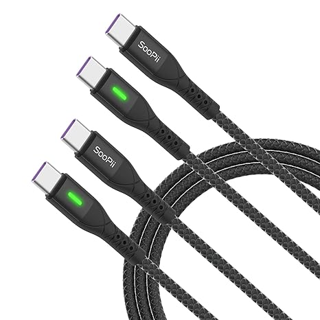 iPhone15 充電ケーブル タイプC USB-C & USB-C ケーブル 全4種 /2本 ブラック 急速充電 データ転送 iPhone / MacBook / iPad /Google Pixel / Galaxy 対応