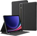 Galaxy ギャラクシー Tab S9 FE 10.9インチ / S9 FE+ 12.4インチ ケース 手帳型 アイボリーブラック S ペンホルダー付き スリ...