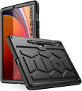 Galaxy ギャラクシー Tab S9 FE 10.9インチ / S9 FE+ 12.4インチ ケース 背面ケース ブラック S ペンホルダー付き シリコン ...