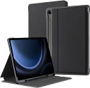 Galaxy ギャラクシー Tab S9 FE 10.9インチ / S9 FE+ 12.4インチ ケース 手帳型 ブラック S ペンホルダー付き スリム マルチ...