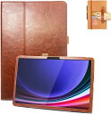 Galaxy ギャラクシー Tab S9 FE 10.9インチ / S9 FE+ 12.4インチ ケース 手帳型 ブラウン S ペンホルダー付き カード収納 ス...