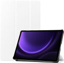 Galaxy ギャラクシー Tab S9 FE 10.9インチ / S9 FE+ 12.4インチ ケース 手帳型 ホワイト S ペンホルダー付き ハード PC ...