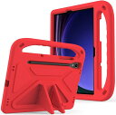 Galaxy ギャラクシー Tab S9 FE 10.9インチ / S9 FE+ 12.4インチ ケース 背面ケース レッド ショルダー ストラップ タブレット...