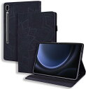 Galaxy ギャラクシー Tab S9 FE 10.9インチ / S9 FE+ 12.4インチ ケース 手帳型 ブラック S ペンホルダー付き カード収納 ス...