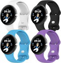 即納 グーグル ピクセル ウォッチ バンド Google Pixel Watch 2 / Google Pixel Watch 4色セット ブラック/ホワイト/ブルー/ライラック ソフト シリコン スポーツ 替えベルト スマートウォッチ 通気性 送料無料