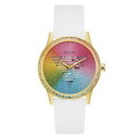 GUESS ゲス メンズ 腕時計 リストウォッチ GW0589L1 ホワイト/レインボー 海外限定 時計 日本未発売 当店1年保証