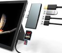 即納 USBハブ ドッキングステーション USB Type-C 6ポート 直挿し Microsoft Surface Pro4/Pro5/Pro6対応 USBポ...