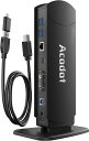即納 USBハブ ドッキングステーション USB3.0 11ポート Win対応 タワー型 USBポート 音声入出力ポート 3.5mm 4K HDMIポート VGA