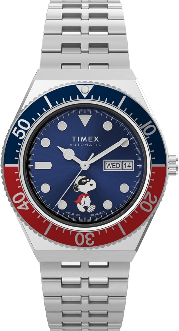 TIMEX タイメックス 腕時計 Peanuts スヌーピー TW2W47500 アーカイブ M79 自動巻き ブルー / レッド 海外モデル リストウォッチ ...