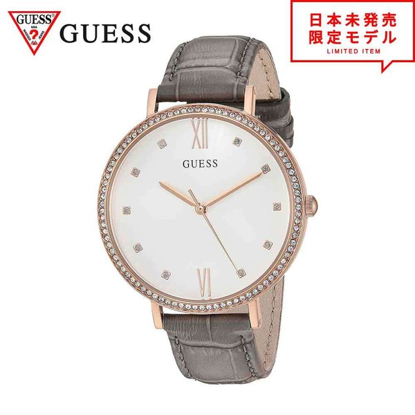 GUESS ���� �ǰ��� ��ǥ����� �ӻ��� �ꥹ�ȥ����å� U1153L4 �ۥ磻�� �������� ���� ����̤ȯ�� ��Ź1ǯ�ݾ�