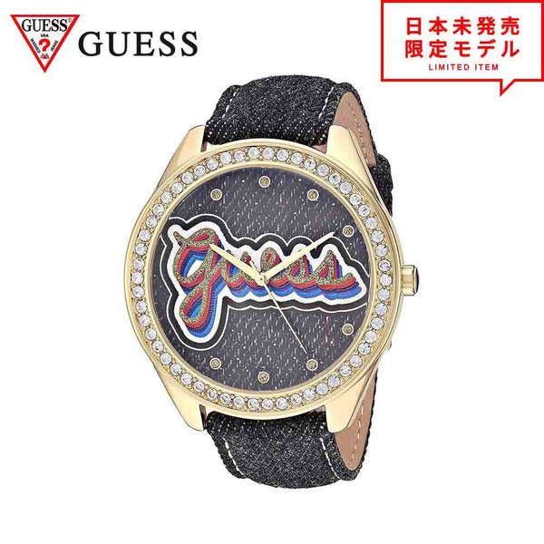 GUESS ���� ��ǥ����� �ӻ��� �ꥹ�ȥ����å� U1276L2/�֥�å� �������� ���� ����̤ȯ�� ��Ź1ǯ�ݾ� �ǰ���ĩ����