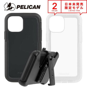 PELICAN ペリカン iPhone 12/12Pro/12ProMax ケース カバー Voyager ボイジャー ブラック/クリア MIL規格 ミルスペック ミリタリー サバゲ 日本未発売