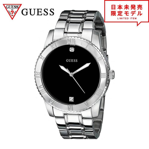 GUESS ゲス メンズ 腕時計 リストウォッチ U0416G1 シルバー/ブラック 海外限定 時計 日本未発売 当店1年保証