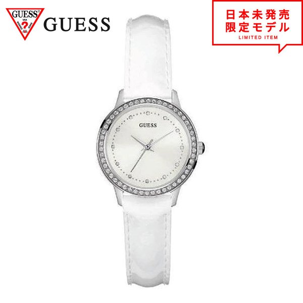 GUESS ���� ��ǥ����� �ӻ��� �ꥹ�ȥ����å� W0648L5 �ۥ磻�� �������� ���� ����̤ȯ�� ��Ź1ǯ�ݾ� �ǰ���ĩ����