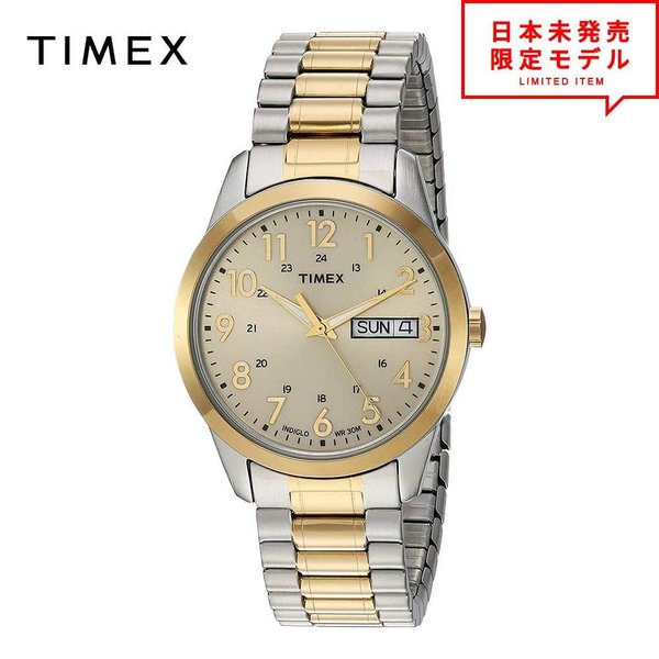 TIMEX タイメックス メンズ 腕時計 リストウォッチ TW2P67400 ツートーン/シャンパン 海外限定 時計 日本未発売 当店1年保証