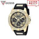 GUESS ゲス メンズ 腕時計 リストウォッチ U1132G1 ブラック/ゴールド 海外限定 時計 日本未発売 当店1年保証 最安値挑戦中!