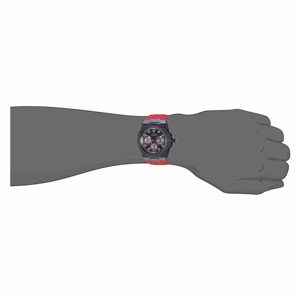 GUESS ゲス メンズ 腕時計 リストウォッチ U1049G6 ブラック/レッド 海外限定 時計 日本未発売 当店1年保証