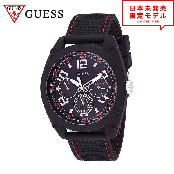 GUESS ゲス メンズ 腕時計 リストウォッチ W1256G1/ブラック 海外限定 時計 日本未発売 当店1年保証 最安値挑戦中！
