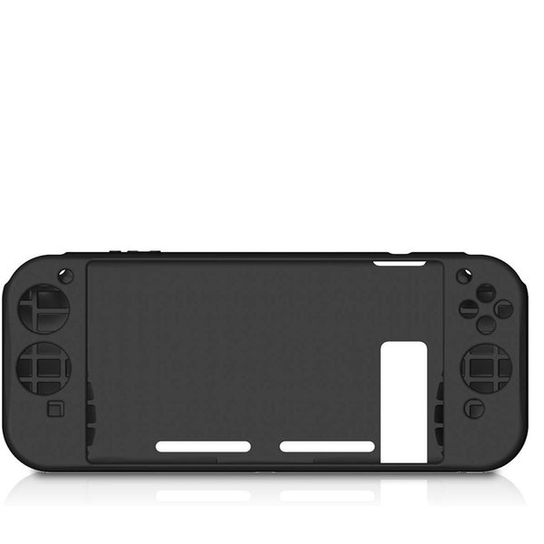 即納 ニンテンドー スイッチ ケース Nintendo Switch シリコン ブラック 衝撃吸収 シリコン素材 ゴムカバー 保護カバー あつ森 ポイント消化