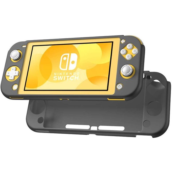 即納 ニンテンドー スイッチライト コンソール用 ケース Nintendo Switch Lite グレー 衝撃吸収 シリコン素材 ゴムカバー 保護カバー あつ...