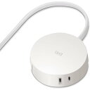 即納 電源タップ ACアダプタ 延長コード 4個口 / ホワイト / 1.5m|ELECOM エレコム roo't 丸型 ほこりシャッター付