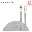 LANケーブル イーサネットケーブル ネットワークケーブル ホワイト 16FT/4.8m CAT7/カテゴリー7 フラットタイプ 高速 有線 Ethernet ...