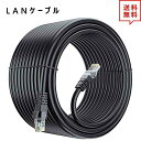 LANケーブル イーサネットケーブル ネットワークケーブル ブラック 250Ft/75m CAT6/カテゴリー6 フラットタイプ 高速 有線 Ethernet ケーブル 日本未発売