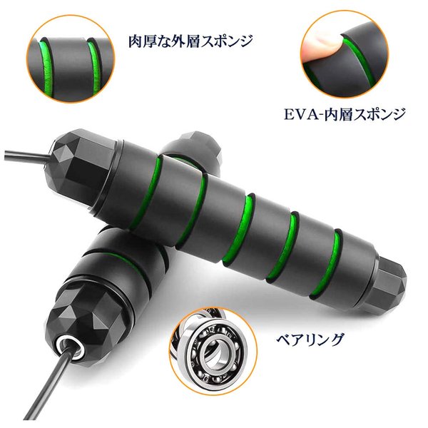 即納 トレーニング なわとび 縄跳び ジャンプロープ ジムロープ ワイヤーロープ グ...
