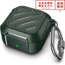 Galaxy Buds Pro/Buds Live 対応 ケース ミッドナイトグリーン カラビナ付 TPU ギャラクシー バッズ ワイヤレスイヤホン 収納 カバ...