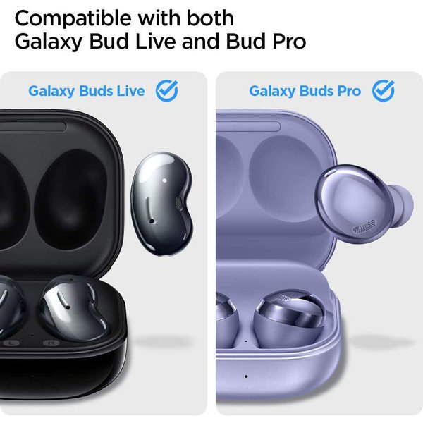 Spigen シュピゲン Galaxy Buds Pro/Buds Live 対応 ケース Silicone Fit ブロンズ ギャラクシー バッズ ワイヤレスイヤホン 収納 日本未発売