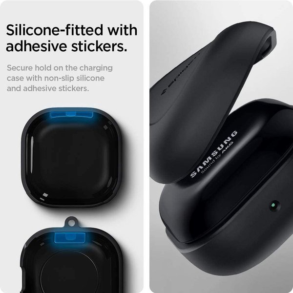 Spigen ����ԥ��� Galaxy Buds2 Pro (2022) / Buds 2 (2021) / Buds Pro (2021) / Buds Live (2020) �б� ������ Silicone Fit �ԥ󥯥���� ����饯���� �Хå� �磻��쥹����ۥ� ��Ǽ ����̤ȯ��