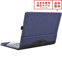 サーフェス Surface Laptop Go 12.4インチ ケース カバー ダークブルー PUレザー 衝撃吸収 ラップトップケース 日本未発売(2)