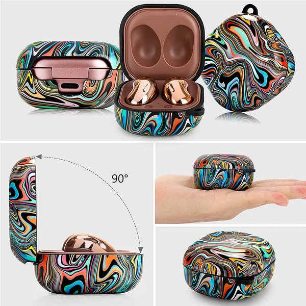 Galaxy Buds2 Pro / Buds 2 / Buds Pro / Buds Live �б� ������ �����󥰥����� �֥�å����֥��ȥ饯�� ����饯���� �Хå� �磻��쥹����ۥ� ��Ǽ ���С� ����̤ȯ��