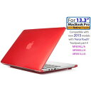 mCover iPearl シリーズ MacBook Pro（13.3インチRetinaディスプレイ搭載）対応 ノートパソコン ハード シェル ケース レッド